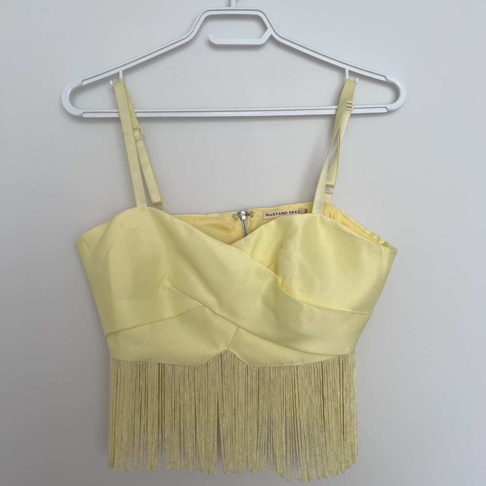 Croptop with fringes size small